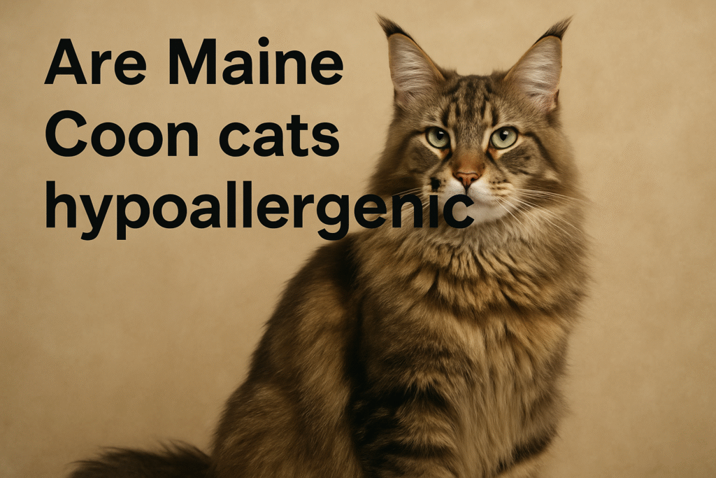 Are Maine Coon cats hypoallergenic? Discover the truth about Maine Coon allergies, why they trigger reactions, and how to manage living with these gentle giants.